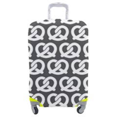 Gray Pretzel Illustrations Pattern Luggage Cover (medium) by GardenOfOphir