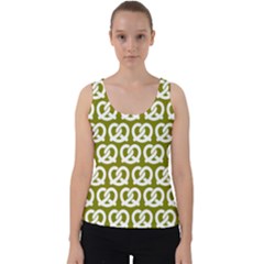 Olive Pretzel Illustrations Pattern Velvet Tank Top by GardenOfOphir