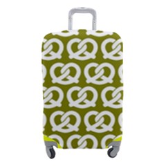 Olive Pretzel Illustrations Pattern Luggage Cover (small) by GardenOfOphir