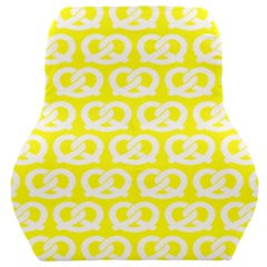 Yellow Pretzel Illustrations Pattern Car Seat Back Cushion  by GardenOfOphir