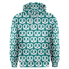 Teal Pretzel Illustrations Pattern Men s Overhead Hoodie