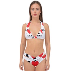I Love Kelly  Double Strap Halter Bikini Set by ilovewhateva