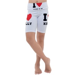 I Love Kelly  Kids  Lightweight Velour Cropped Yoga Leggings by ilovewhateva