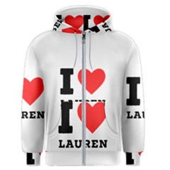 I Love Lauren Men s Zipper Hoodie by ilovewhateva