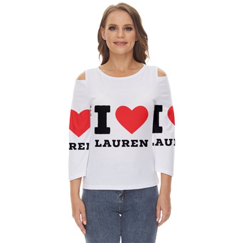 I Love Lauren Cut Out Wide Sleeve Top by ilovewhateva