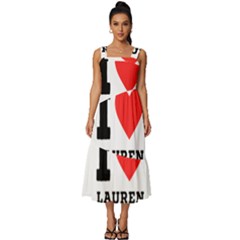 I Love Lauren Square Neckline Tiered Midi Dress by ilovewhateva