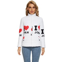 I Love Joan  Women s Puffer Bubble Jacket Coat by ilovewhateva