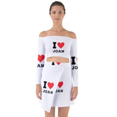 I Love Joan  Off Shoulder Top With Skirt Set by ilovewhateva