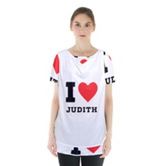 I Love Judith Skirt Hem Sports Top by ilovewhateva