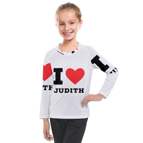 I Love Judith Kids  Long Mesh Tee by ilovewhateva