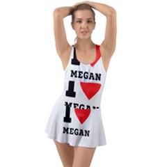 I Love Megan Ruffle Top Dress Swimsuit by ilovewhateva