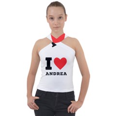 I Love Andrea Cross Neck Velour Top by ilovewhateva