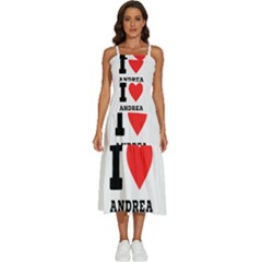 I Love Andrea Sleeveless Shoulder Straps Boho Dress by ilovewhateva