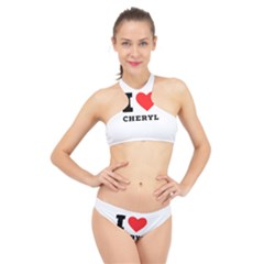 I Love Cheryl High Neck Bikini Set by ilovewhateva
