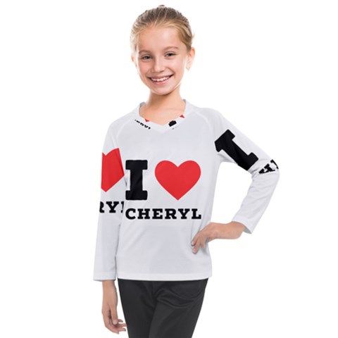 I Love Cheryl Kids  Long Mesh Tee by ilovewhateva