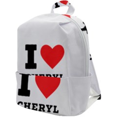 I Love Cheryl Zip Up Backpack by ilovewhateva