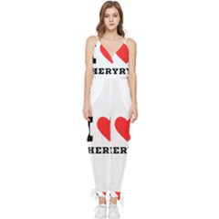 I Love Cheryl Sleeveless Tie Ankle Chiffon Jumpsuit by ilovewhateva