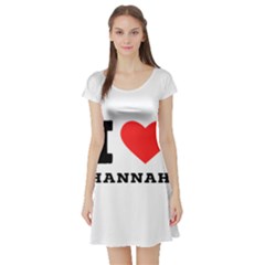 I Love Hannah Short Sleeve Skater Dress by ilovewhateva