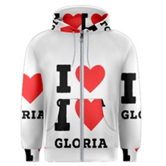 I Love Gloria  Men s Zipper Hoodie by ilovewhateva