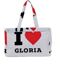 I Love Gloria  Canvas Work Bag by ilovewhateva