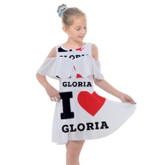 I Love Gloria  Kids  Shoulder Cutout Chiffon Dress by ilovewhateva