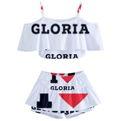 I Love Gloria  Kids  Off Shoulder Skirt Bikini