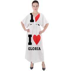 I Love Gloria  V-neck Boho Style Maxi Dress by ilovewhateva