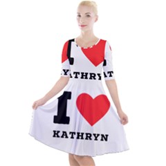 I Love Kathryn Quarter Sleeve A-line Dress by ilovewhateva