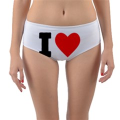 I Love Kathryn Reversible Mid-waist Bikini Bottoms by ilovewhateva