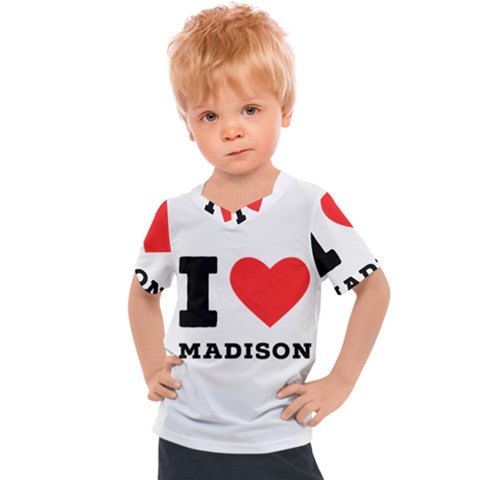 I Love Madison  Kids  Sports Tee by ilovewhateva