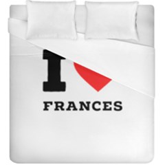 I Love Frances  Duvet Cover (king Size) by ilovewhateva