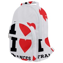 I Love Frances  Rounded Multi Pocket Backpack by ilovewhateva