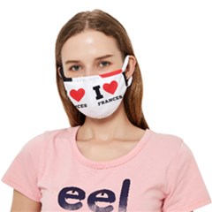 I Love Frances  Crease Cloth Face Mask (adult) by ilovewhateva