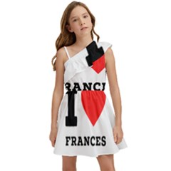 I Love Frances  Kids  One Shoulder Party Dress by ilovewhateva