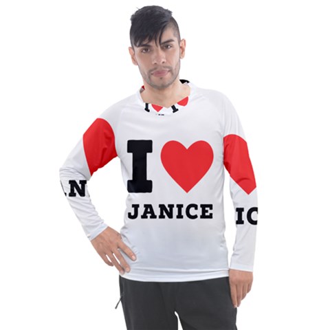 I Love Janice Men s Pique Long Sleeve Tee by ilovewhateva