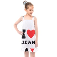 I Love Jean Kids  Overall Dress by ilovewhateva