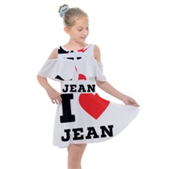 I Love Jean Kids  Shoulder Cutout Chiffon Dress by ilovewhateva