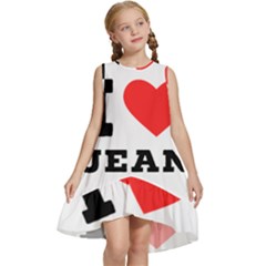 I Love Jean Kids  Frill Swing Dress by ilovewhateva