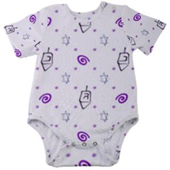 Background Hexagram Spiral Baby Short Sleeve Bodysuit by Semog4