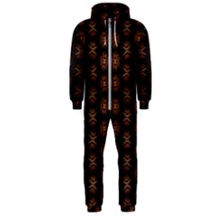 Pattern Floral Texture Icons Hooded Jumpsuit (men) by Semog4