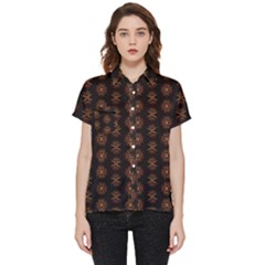 Pattern Floral Texture Icons Short Sleeve Pocket Shirt