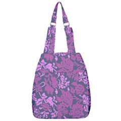 Background Pattern Flower Texture Center Zip Backpack