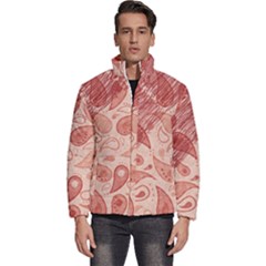 Tribal Background Pattern Texture Design Men s Puffer Bubble Jacket Coat by Semog4