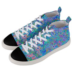 Tribal Pattern Pattern Men s Mid-top Canvas Sneakers by Semog4