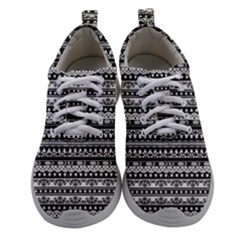 Tribal Zentangle Line Pattern Women Athletic Shoes by Semog4