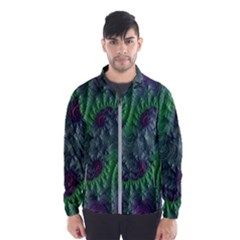 Fractal Floral Background Planetary Men s Windbreaker by Semog4