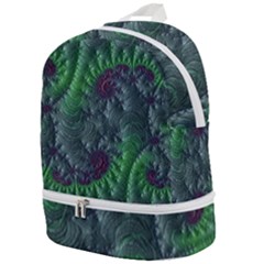 Fractal Floral Background Planetary Zip Bottom Backpack by Semog4