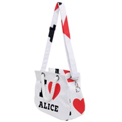 I Love Alice Rope Handles Shoulder Strap Bag by ilovewhateva