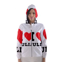 I Love Julia  Women s Hooded Windbreaker by ilovewhateva