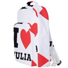 I Love Julia  Double Compartment Backpack by ilovewhateva